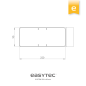 Preview: EASYTEC Flachkanal Rohrbogen 90° waagerecht System 220 x 90 mm Art. 32160